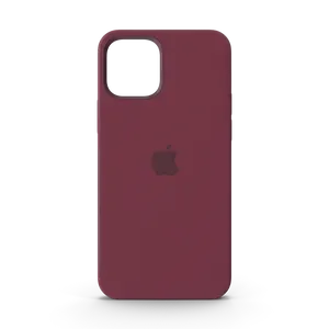 Silikonska maskica za iPhone 12 s MagSafeom, šljiva
